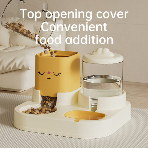Automatic Pet Food and Water Dispenser, Gravity Pet Feeder, Dry Wet Separation Pet Bowl, Large Capacity Pet Water Dispenser, Anti-Clog Pet Feeder, Automatic Pet Water Refiller, 10-Day Pet Supplies, Cat Dog Food Water Dispenser