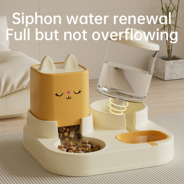 Automatic Pet Food and Water Dispenser, Gravity Pet Feeder, Dry Wet Separation Pet Bowl, Large Capacity Pet Water Dispenser, Anti-Clog Pet Feeder, Automatic Pet Water Refiller, 10-Day Pet Supplies, Cat Dog Food Water Dispenser