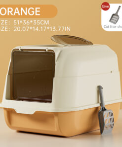 orange-2-in-1-enclosedopen-top-entry-cat-litter-box