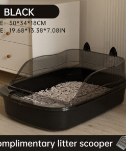 Creative Cat Ear Semi-Enclosed Litter Box
