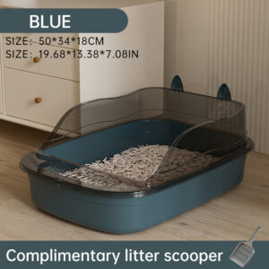 Creative Cat Ear Semi-Enclosed Litter Box