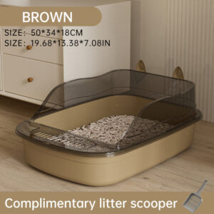 Creative Cat Ear Semi-Enclosed Litter Box
