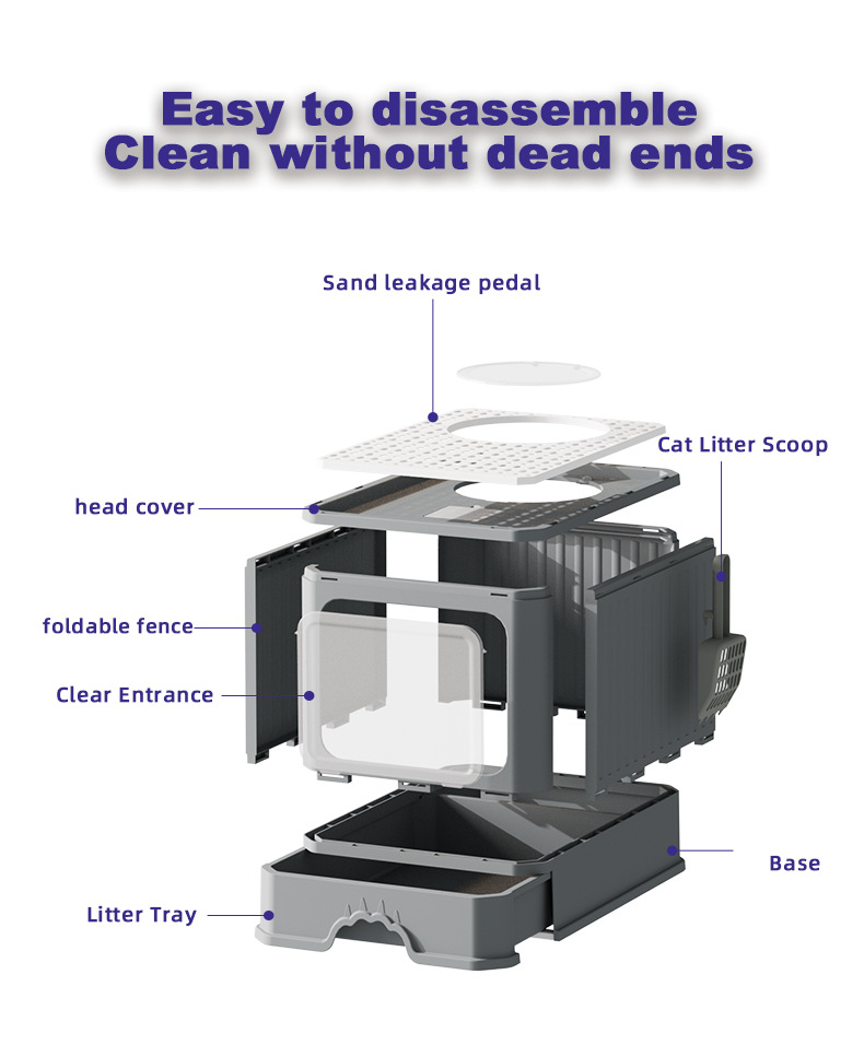 Top Exit Cat Litter Box