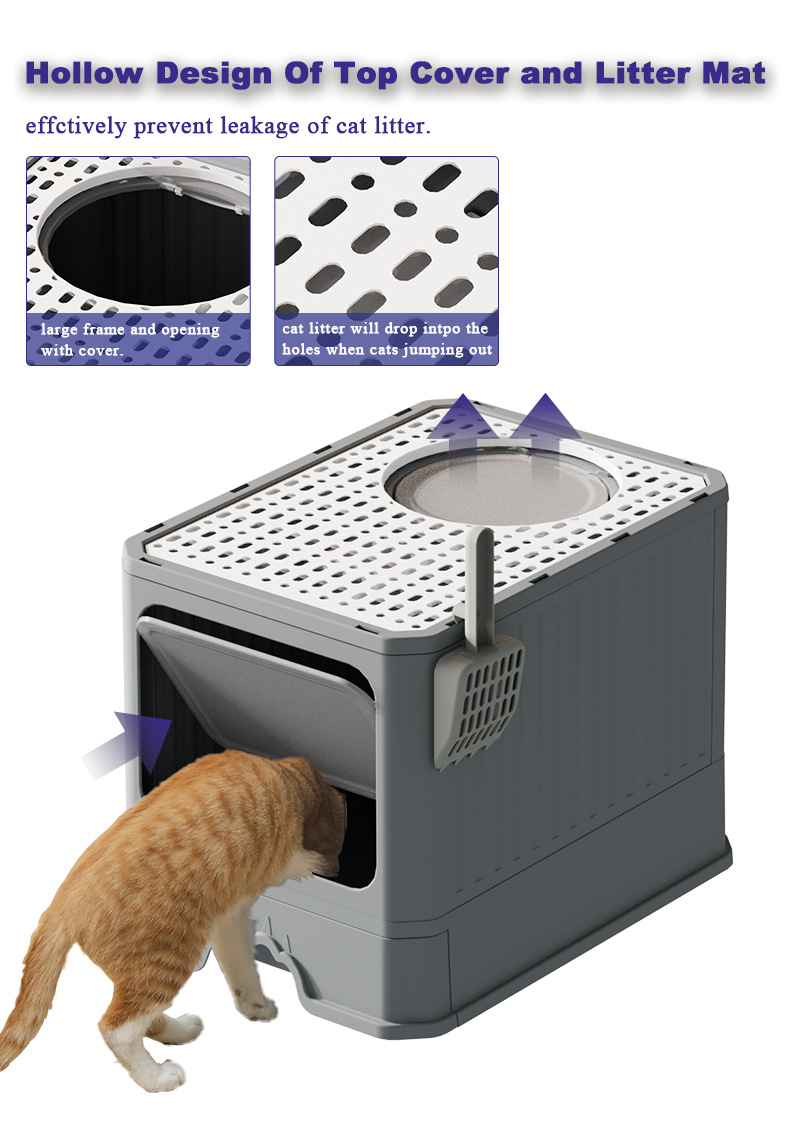 Top Exit Cat Litter Box