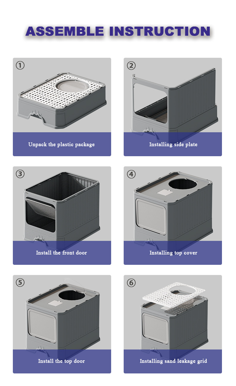 Top Exit Cat Litter Box