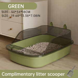 Creative Cat Ear Semi-Enclosed Litter Box