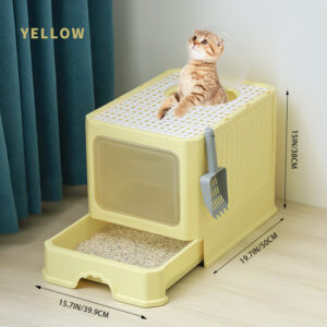 Innovative Dual-Access Cat Litter Box