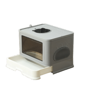 High Fence Side Entry Cat Litter Box