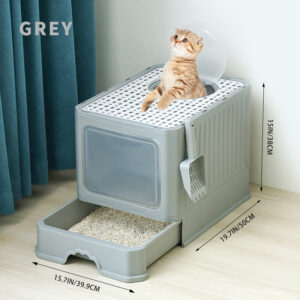 Innovative Dual-Access Cat Litter Box