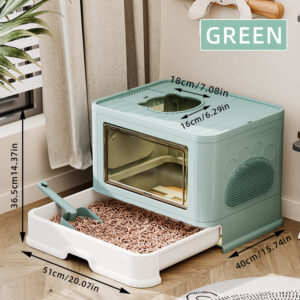 High Fence Side Entry Cat Litter Box