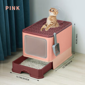 Innovative Dual-Access Cat Litter Box