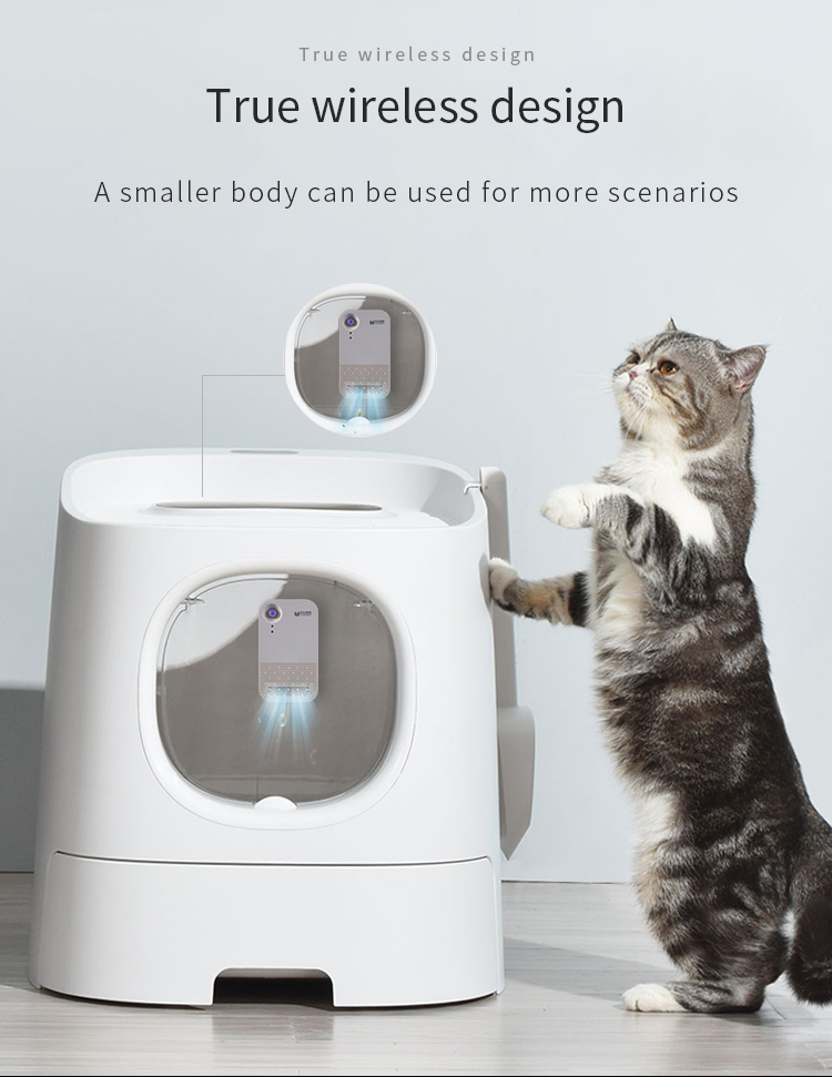 Smart Pet Odor Eliminator，Pet Deodorizer, Cat Litter Odor Remover, Active Oxygen Purifier, Negative Ion Pet Deodorizer, Wireless Pet Air Purifier, Pet Urine Odor Neutralizer, Consumables-Free Pet Deodorizer