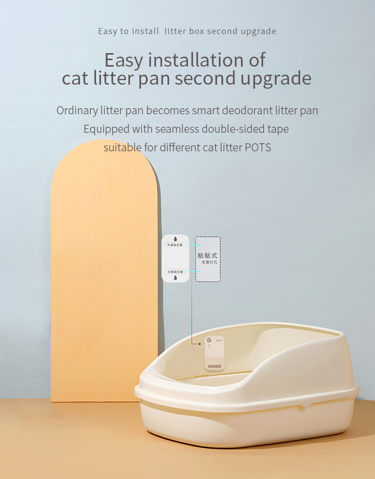 Smart Pet Odor Eliminator，Pet Deodorizer, Cat Litter Odor Remover, Active Oxygen Purifier, Negative Ion Pet Deodorizer, Wireless Pet Air Purifier, Pet Urine Odor Neutralizer, Consumables-Free Pet Deodorizer