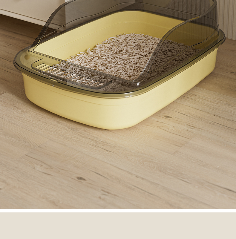 Creative Cat Ear Semi-Enclosed Litter Box