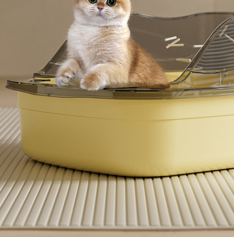 Creative Cat Ear Semi-Enclosed Litter Box