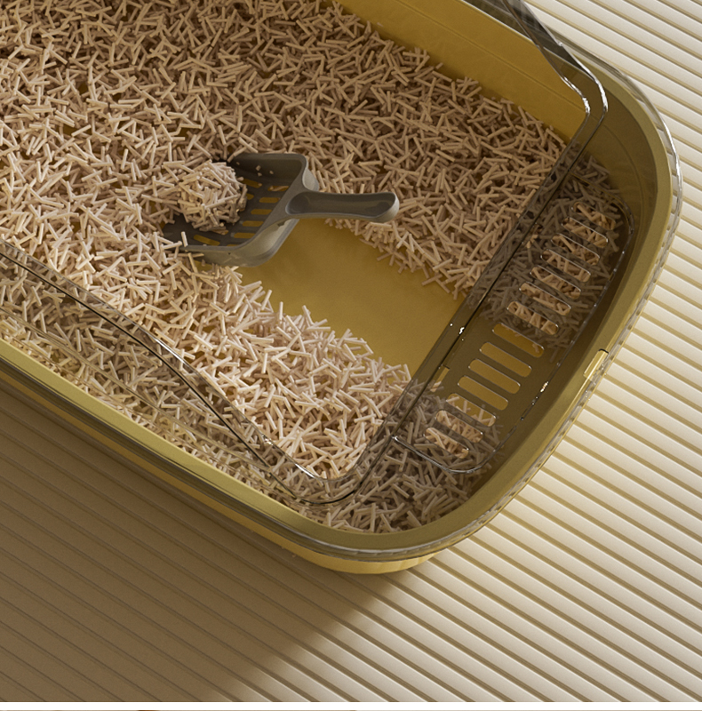 Creative Cat Ear Semi-Enclosed Litter Box