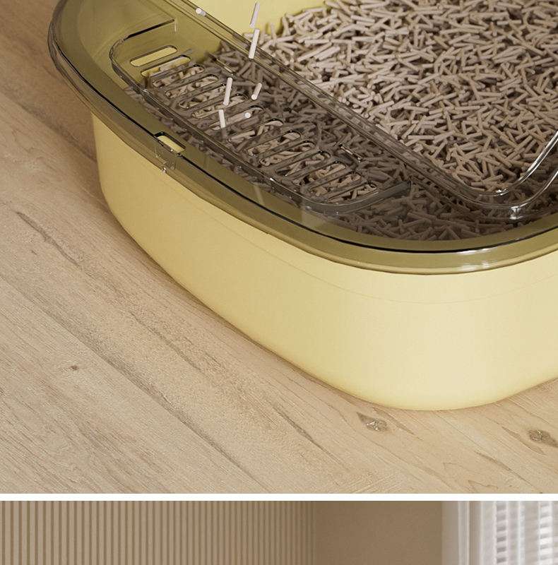 Creative Cat Ear Semi-Enclosed Litter Box