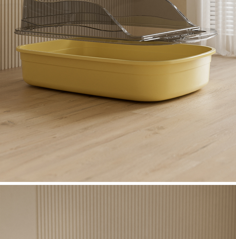 Creative Cat Ear Semi-Enclosed Litter Box