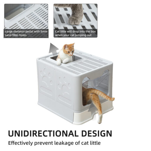 Foldable Drawer Cat Litter Box