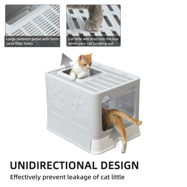 Foldable Drawer Cat Litter Box