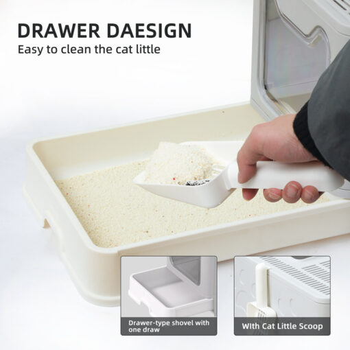Foldable Drawer Cat Litter Box