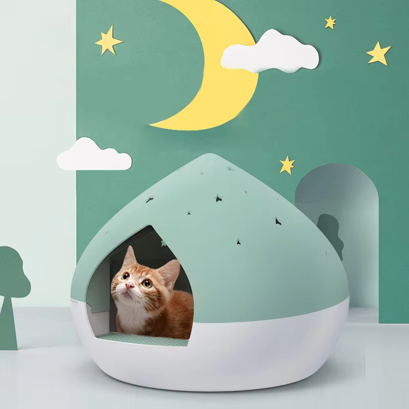 Drawer Type Litter Box, Easy Clean Litter Box, Large Capacity Litter Box, Odor Control Litter Box, Anti-Tracking Litter Box, Self-Cleaning Litter Box, Cat Toilet, Eco-Friendly Litter Box, PS PP ABS Litter Box