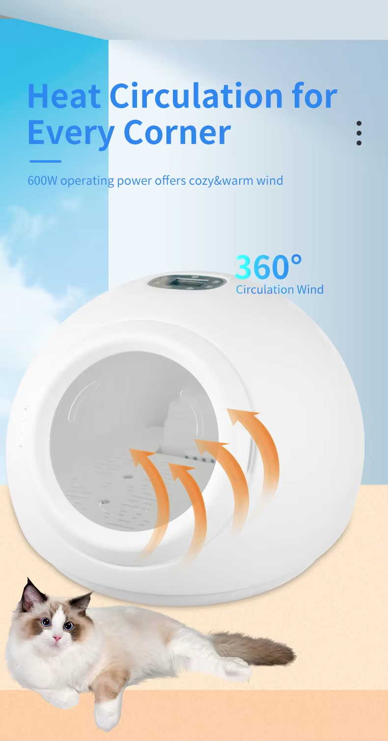 Smart Pet Dryer, Must-Have for Pet Owners, Compact Large Capacity Dryer, Pet Hair Care, Healthy Drying, Brushless Motor Pet Dryer, Pet Disinfection Cabinet, Summer Winter Pet Bed, Fast Pet Hair Dryer, Anti-Stress Pet Dryer