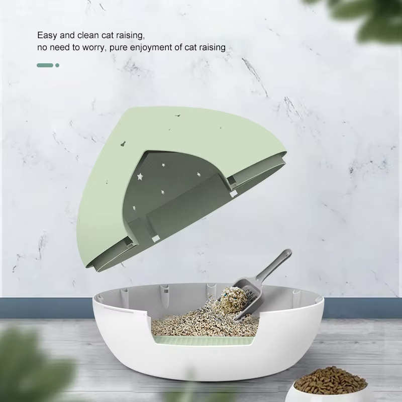 Drawer Type Litter Box, Easy Clean Litter Box, Large Capacity Litter Box, Odor Control Litter Box, Anti-Tracking Litter Box, Self-Cleaning Litter Box, Cat Toilet, Eco-Friendly Litter Box, PS PP ABS Litter Box