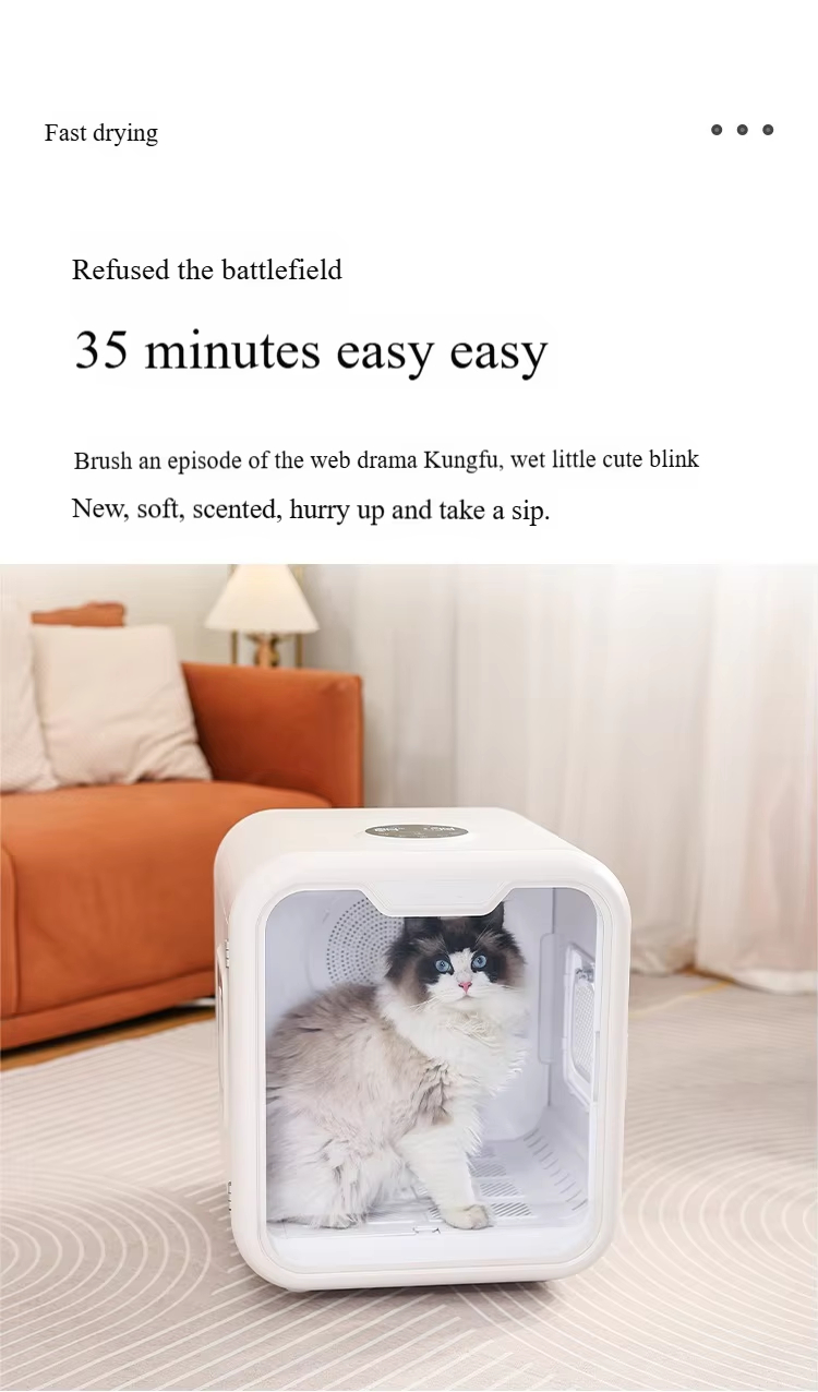Smart Pet Dryer Box, Pet Ozone Sterilization Dryer, Quiet Pet Dryer, Mi Home Smart Dryer, Negative Ion Pet Blower, 62L Pet Drying, Fast Pet Drying, Cat Dog Dryer, Multi-function Pet Supplies
