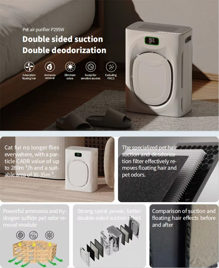 Home Air Purifier, Bedroom Air Purifier, Efficient Pet Odor Removal, Improve Indoor Air Quality, Low Power Consumption Air Purifier, Pet Hair Collector, Pet Allergen Removal, Sleep-Level Quiet Air Purifier, OEM/ODM Air Purifier, Home Formaldehyde Remover, Zhejiang Air Purifier, Office Air Purifier