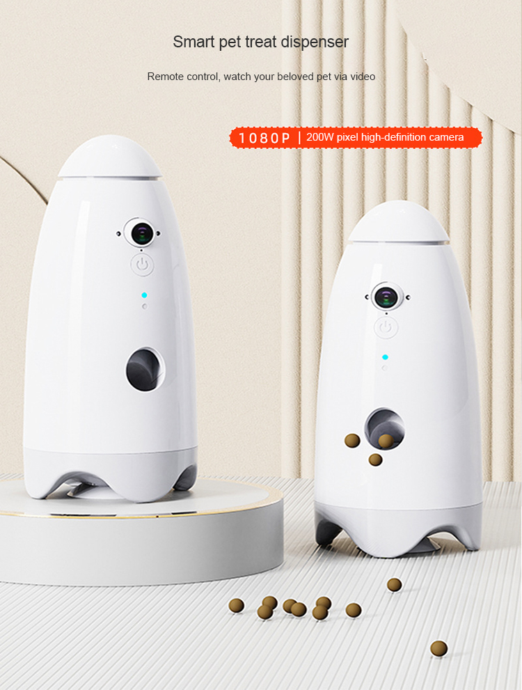 Pet Treat Dispenser with Camera, Smart Pet Camera, Dog Treat Dispenser, Interactive Pet Toy, Remote Treat Dispenser, WiFi Pet Camera, Cat Treat Toy