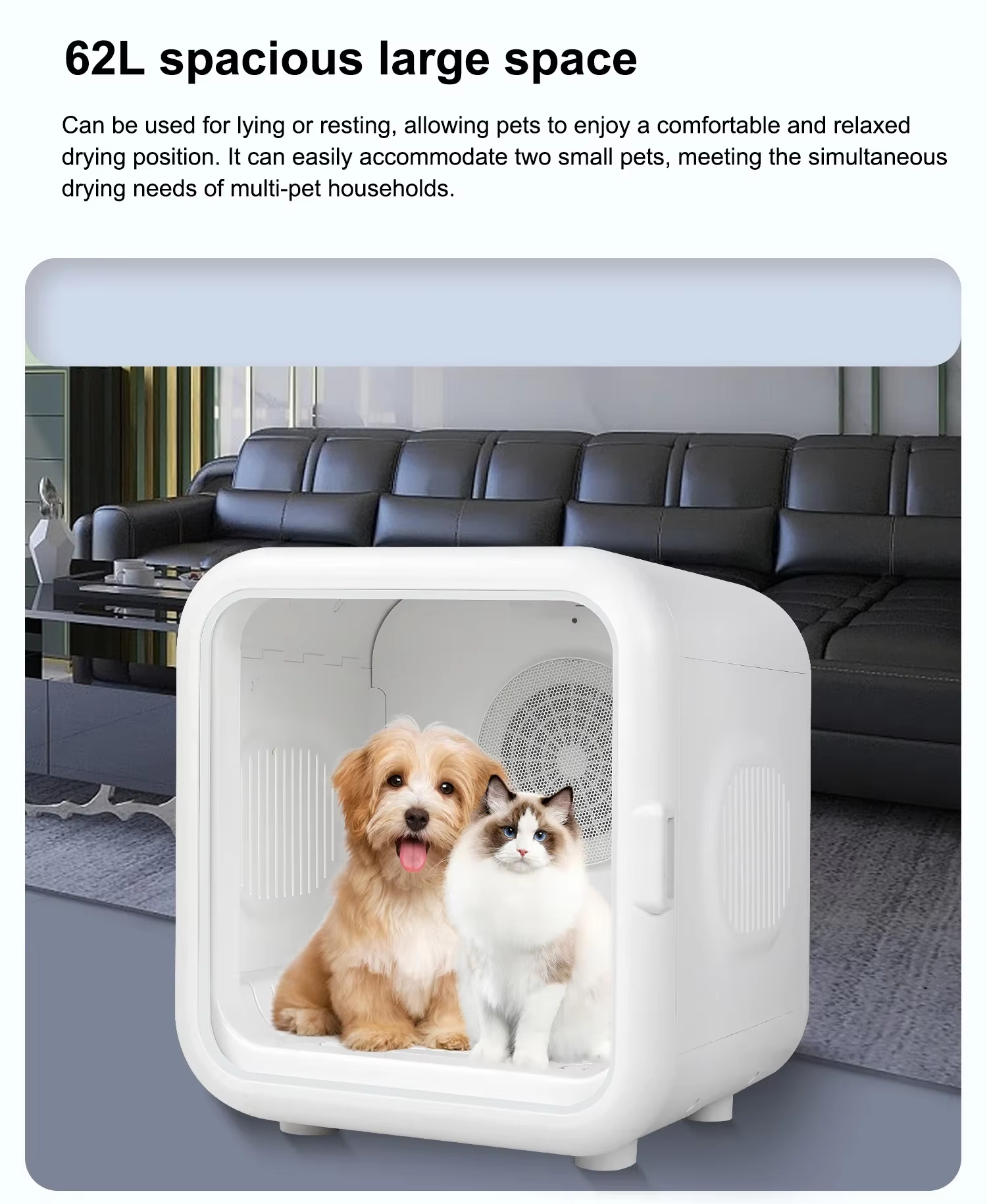 Smart Pet Dryer - Fast, Quiet, UV & Ion Care