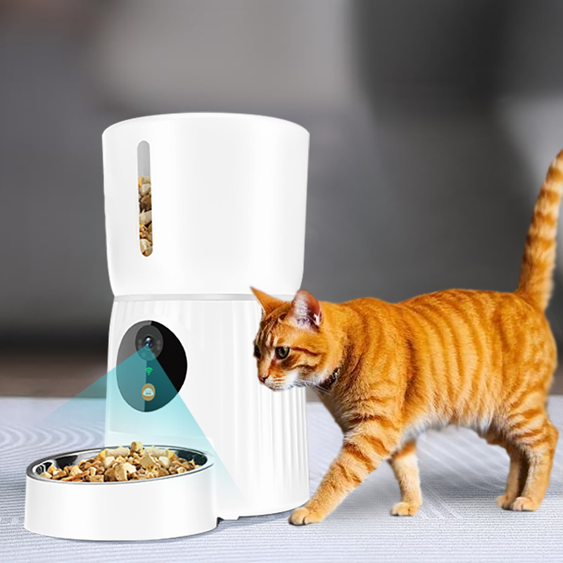 Smart Pet Feeder, Automatic Cat Feeder, WiFi Pet Feeder, Timed Food Dispenser, Portion Control Feeder, Pet Feeder with App, Slow Feeder