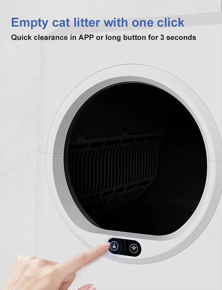 Intelligent Automatic Cat Litter Box, Self-Cleaning Litter Box, APP Health Monitor, Odor Removal Litter Box, 80L Litter Box, Large Capacity Litter Box, Multi-Cat Household Litter Box, Pet Cleaning Device, Square Cat Litter Box, Smart Cat Toilet, High-Precision Sensor Litter Box, Multi-Language Litter Box