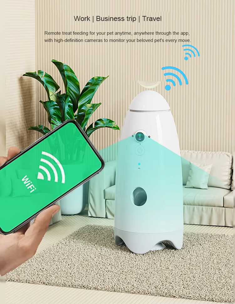 Pet Treat Dispenser with Camera, Smart Pet Camera, Dog Treat Dispenser, Interactive Pet Toy, Remote Treat Dispenser, WiFi Pet Camera, Cat Treat Toy