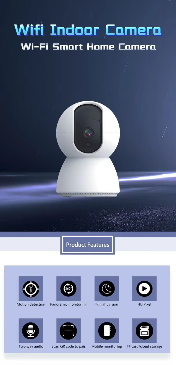 WiFi Pet Camera, Pet Monitor, 360° Dog Camera, Smart Cat Camera, Pet Camera with Audio, Auto-Tracking Pet Camera