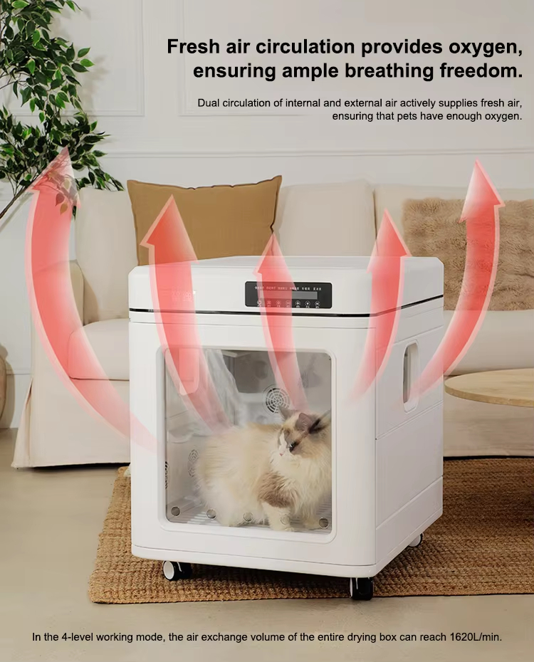 100L Pet Dryer, Smart Pet Dryer Box, Pet Grooming Dryer, Cat Dog Dryer, 100L Pet Dryer, Temperature Control Pet Dryer, Low Noise Pet Dryer, Negative Ion Pet Blower, Ozone Sterilization Dryer, Multi-function Pet Supplies, Extra Large Pet Dryer