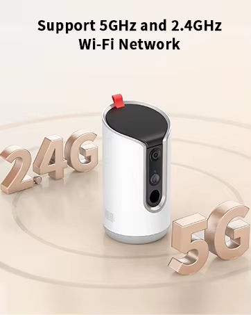 Dog Camera Treat Dispenser, 360° Pet Camera, Smart Pet Monitor, WiFi Dog Camera, 2K Pet Camera, Auto-Tracking Pet Camera, Interactive Treat Dispenser