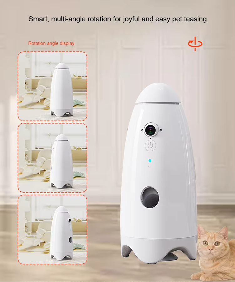 Pet Treat Dispenser with Camera, Smart Pet Camera, Dog Treat Dispenser, Interactive Pet Toy, Remote Treat Dispenser, WiFi Pet Camera, Cat Treat Toy