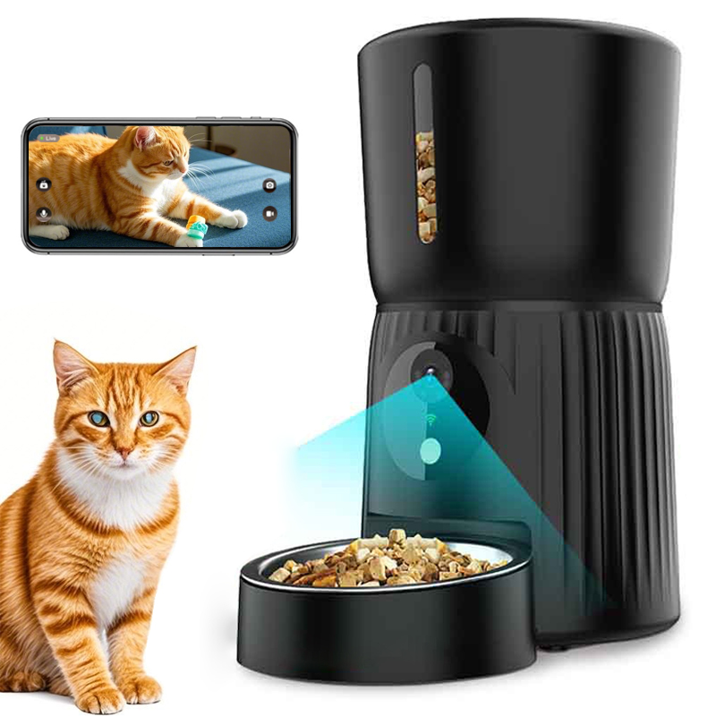 Smart Pet Feeder, Automatic Cat Feeder, WiFi Pet Feeder, Timed Food Dispenser, Portion Control Feeder, Pet Feeder with App, Slow Feeder