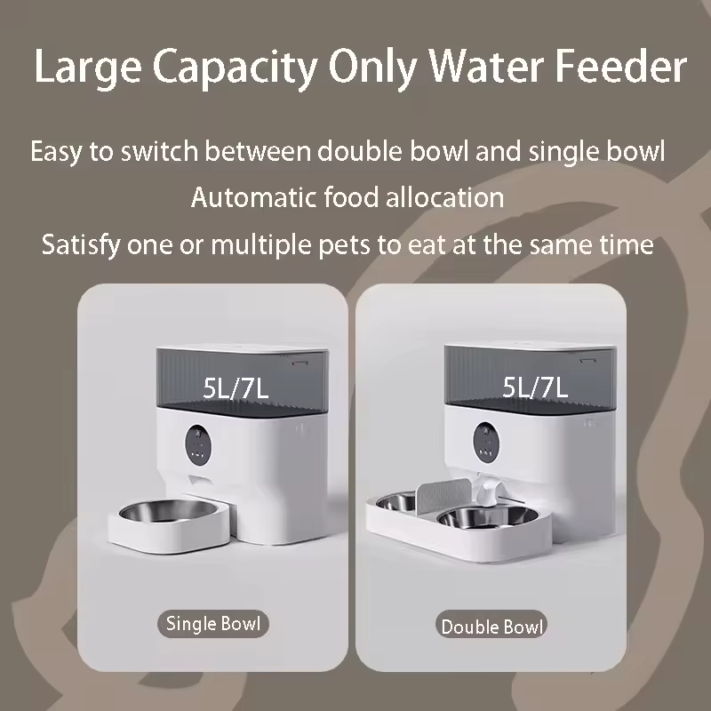 Automatic Pet Feeder, Elevated Pet Feeder, Timed Cat Feeder, Portion Control Feeder, Smart Pet Feeder, Two-Cat Feeder Bowl, Detachable Pet Feeder
