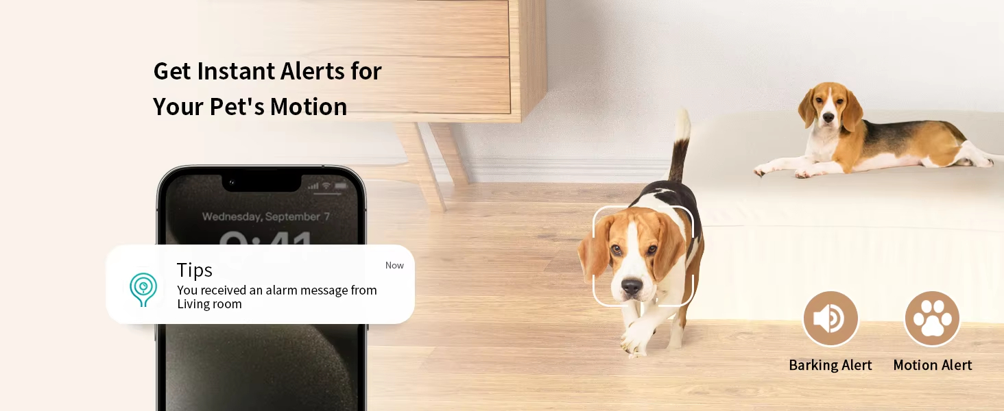 Dog Camera Treat Dispenser, 360° Pet Camera, Smart Pet Monitor, WiFi Dog Camera, 2K Pet Camera, Auto-Tracking Pet Camera, Interactive Treat Dispenser