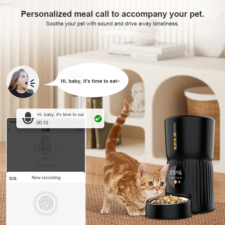 Smart Pet Feeder, Automatic Cat Feeder, WiFi Pet Feeder, Timed Food Dispenser, Portion Control Feeder, Pet Feeder with App, Slow Feeder