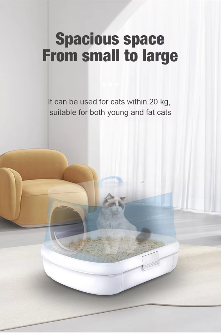 Foldable Drawer Cat Litter Box, Drawer Cat Litter Box, Top Entry Litter Box, Anti-Tracking Litter Box, Easy Clean Litter Box, Portable Cat Litter Box, Eco-Friendly Litter Box, Cat Toilet, Enclosed Litter Box