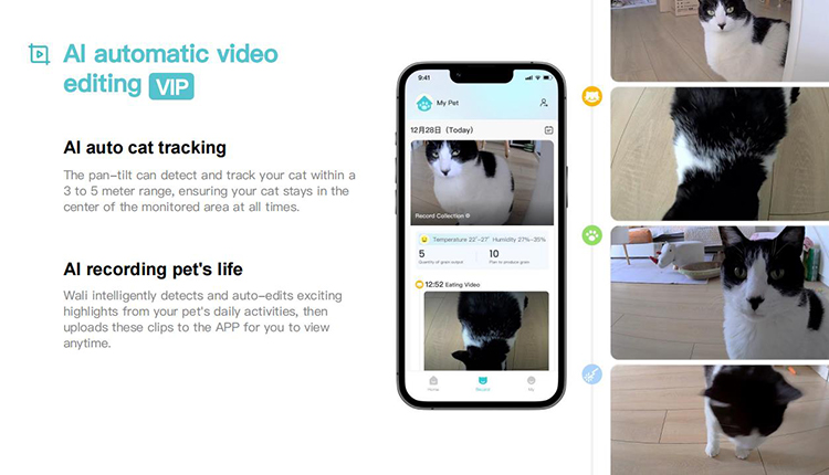 AI Smart Pet Feeder，Pet Feeder with Camera, Automatic Pet Feeder, 360° View Pet Camera, Pet Feeder with AI, Dual-Band WiFi Pet Feeder, Smart Food Dispenser