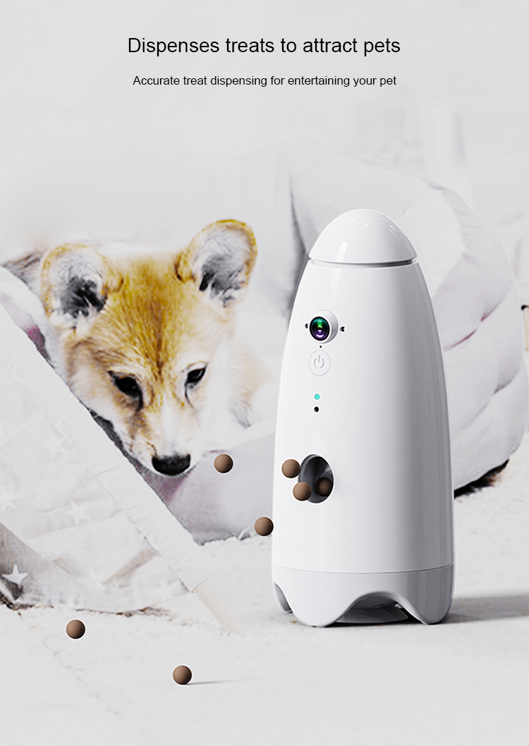 Pet Treat Dispenser with Camera, Smart Pet Camera, Dog Treat Dispenser, Interactive Pet Toy, Remote Treat Dispenser, WiFi Pet Camera, Cat Treat Toy
