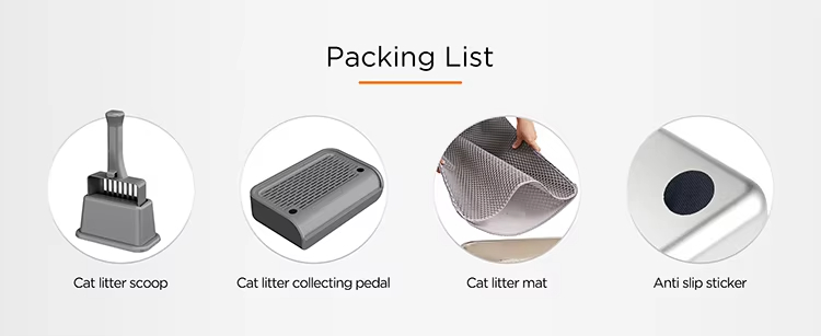 Stainless Steel Litter Box - 100L Large, 100L Cat Litter Box, Extra Large Litter Box, Top Entry Litter Box, Drawer Type Litter Box, Easy Clean Litter Box, Anti-Tracking Litter Box, Leak-Proof Litter Box, Non-Stick Litter Box, CPC104054, Multi-Cat Household Litter Box, Large Cat Litter Box