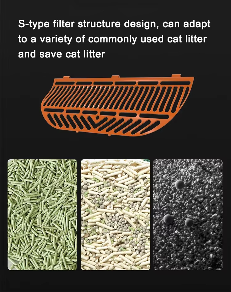 Automatic Cat Litter Box, Self-Cleaning Litter Box, Large Capacity Litter Box, Open Cabin Litter Box, APP Health Monitoring Litter Box, Odor Removal Litter Box, Multi-Safety Litter Box, Easy Install Litter Box, Square Cat Litter Box, Pet Cleaning, Cat Toilet