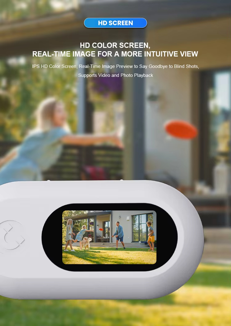 Wearable Mini Camera, Pet Camera Collar, Clip-On Action Camera, Life Logging Camera, Lightweight Body Cam, Waterproof Mini Camera, First-Person View Camera