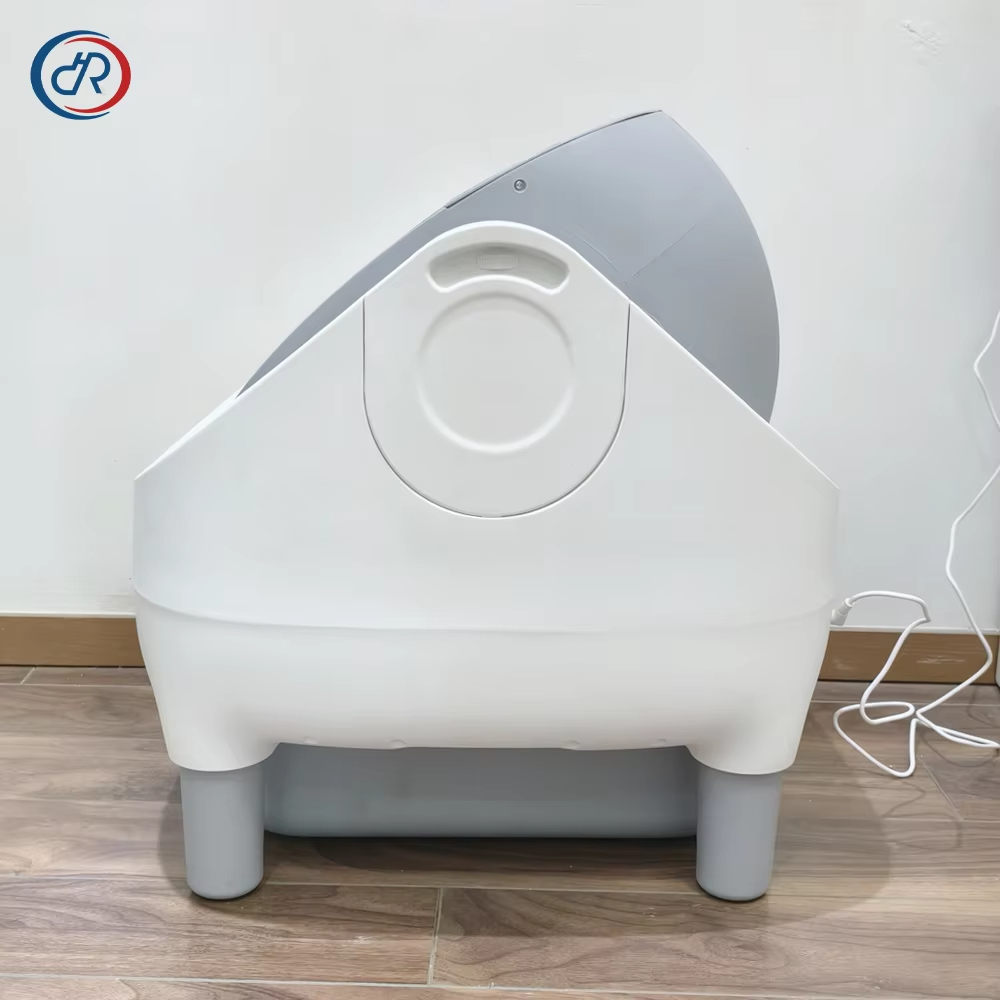 Smart Self-Cleaning Cat Litter Box, Automatic Cleaning Litter Box, 65L Litter Box, Quiet Cat Litter Box, Odor Control Litter Box, Cat Health Monitoring, Safety Cat Litter Box, Pet Waste Cleaning, Cat Toilet, Round Cat Litter Box, APP Control Litter Box